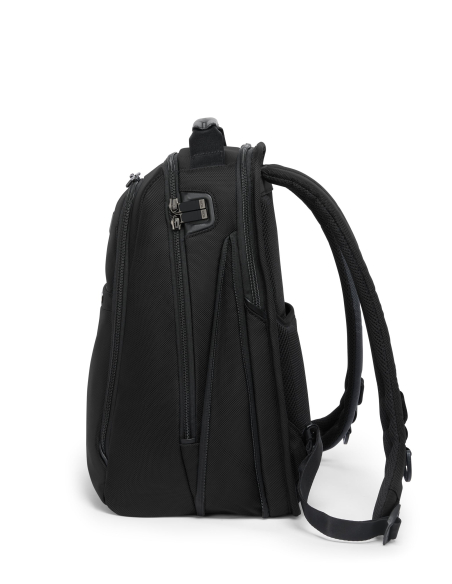 Sac à dos extensible Medium 15" TUMI Alpha Black, vue de profil avec soufflet extensible