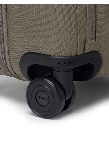 Valise cabine extensible 55cm TUMI Alpha Grey Alloy, détail des doubles roues