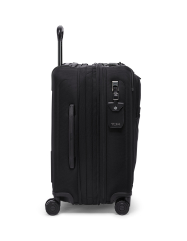 Valise cabine large extensible 55cm TUMI Alpha Black, vue de profil avec extension