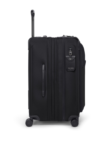 Valise soute Medium extensible 66cm TUMI Alpha Black, vue de profil avec extension