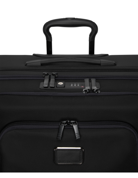 Valise soute Large extensible 73,5cm TUMI Alpha Black, détail des serrures TSA et de la poignée