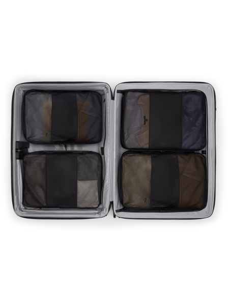 Valise soute XL extensible 78,5cm TUMI Alpha Black, intérieur ouvert et séparation en filet