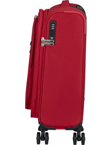 Valise cabine extensible 55 cm American Tourister Cloudrider Astral Red, vue de profil
