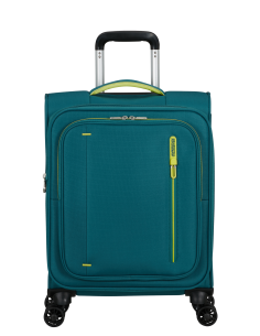 Valise cabine extensible 55 cm American Tourister Cloudrider Misty Teal, référence 157365-D834