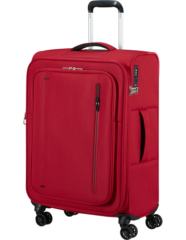 Valise soute extensible 67 cm American Tourister Cloudrider Astral Red, vue de trois quarts