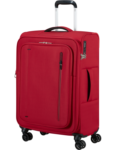 Valise soute extensible 67 cm American Tourister Cloudrider Astral Red, vue de trois quarts
