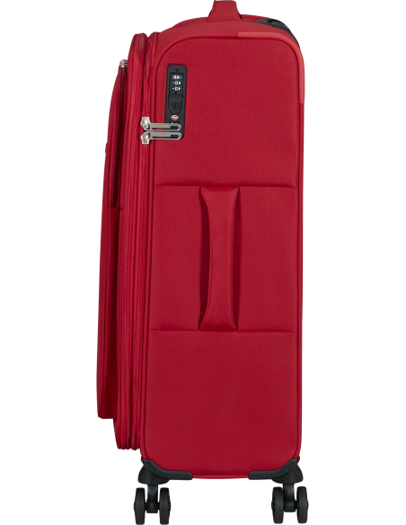 Valise soute extensible 67 cm American Tourister Cloudrider Astral Red, vue de profil