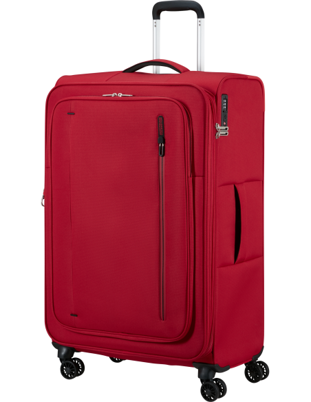 Valise soute extensible 78,5 cm American Tourister Cloudrider Astral Red, vue de trois quarts