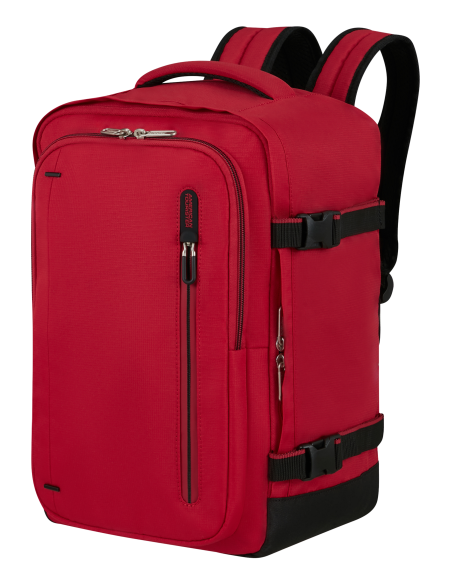 Sac à dos cabine 40 cm American Tourister Cloudrider Astral Red, vue de trois quarts