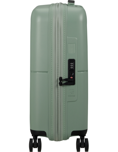 Valise cabine extensible 55 cm American Tourister DashPop Iceberg Green, vue de profil