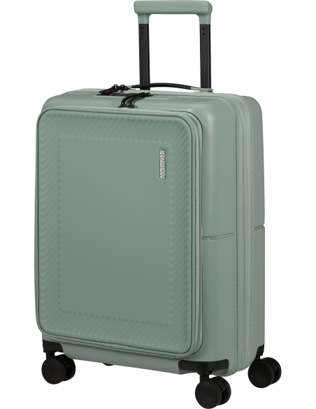 Valise cabine Easy Access 55 cm American Tourister DashPop Iceberg Green, vue de trois quarts