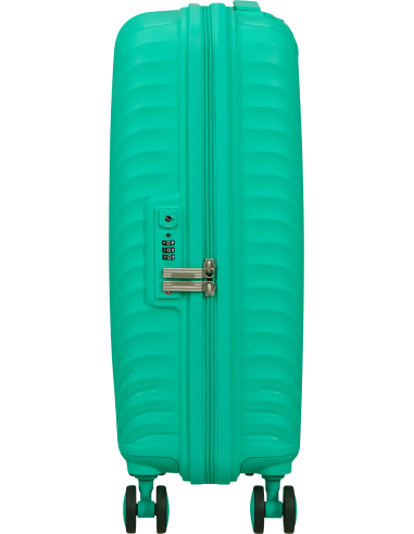 Valise cabine 55 cm American Tourister Diablast Cyber Aqua, vue de profil