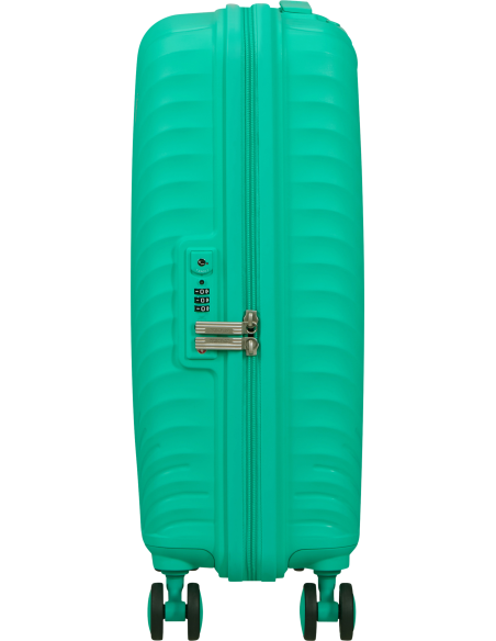 Valise cabine 55 cm American Tourister Diablast Cyber Aqua, vue de profil