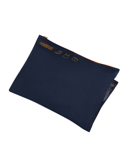 5 pochettes Packing Organisers American Tourister Navy/Orange, poche à linge
