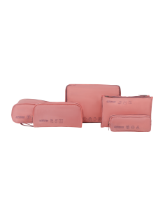 5 pochettes Packing Organisers American Tourister Pink/Mauve, référence 159210-A919