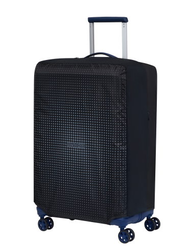 Housse valise M Luggage Cover American Tourister Noir/Gris, référence 159212-1062