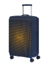 Housse valise M Luggage Cover American Tourister Navy/Orange, référence 159212-6032