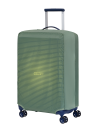 Housse valise M Luggage Cover American Tourister Olive/Lime, référence 159212-A920