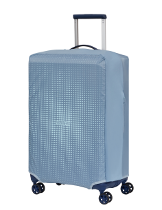 Housse valise M Luggage Cover American Tourister Stone Blue/Blue, référence 159212-A922