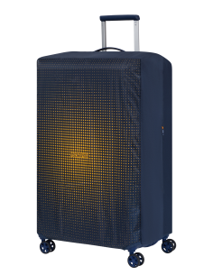 Housse valise L Luggage Cover American Tourister Navy/Orange, référence 159213-6032