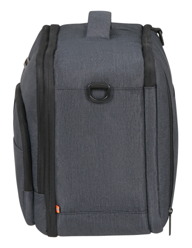 Sac cabine 3-Way 15,6 pouces American Tourister At Work Nxt Grey Melange, vue de profil