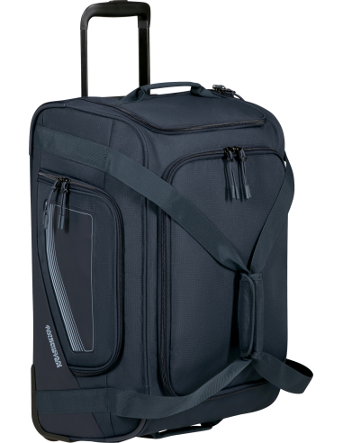Sac de voyage cabine 2 roues 55 cm American Tourister City Racer Marine, présentation verticale