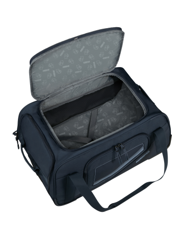 Sac de voyage cabine 2 roues 55 cm American Tourister City Racer Marine, compartiment principal ouvert