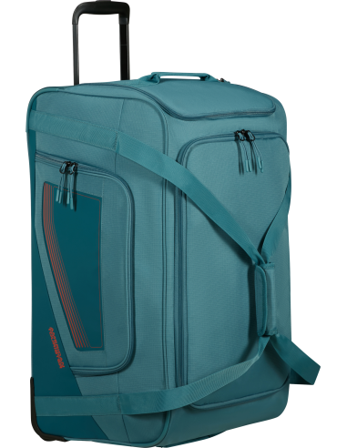 Sac de voyage 2 roues 68 cm American Tourister City Racer Pétrole, présentation verticale