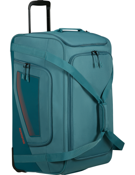 Sac de voyage 2 roues 68 cm American Tourister City Racer Pétrole, présentation verticale