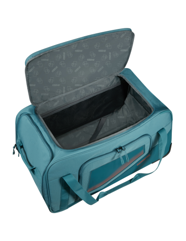 Sac de voyage 2 roues 68 cm American Tourister City Racer Pétrole, compartiment principal ouvert