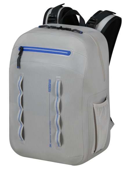 Sac à dos ordinateur 15,6 pouces American Tourister Colourdry Glacial Silver, vue de trois quarts