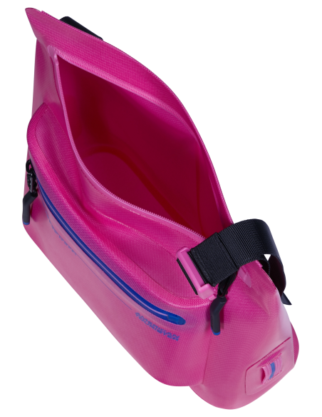 Sac épaule M American Tourister Colourdry Electric Fuchsia, compartiment principal ouvert