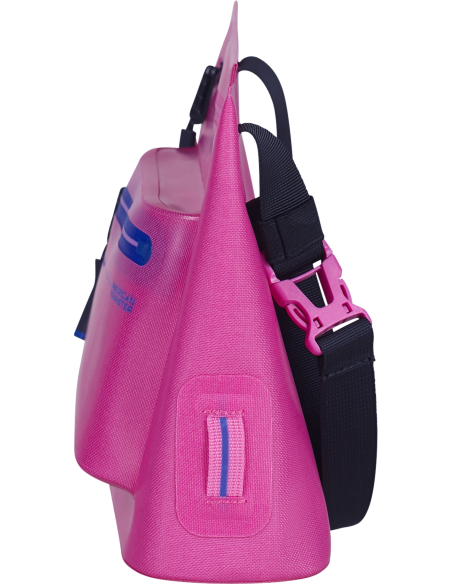 Sac épaule M American Tourister Colourdry Electric Fuchsia, vue de profil