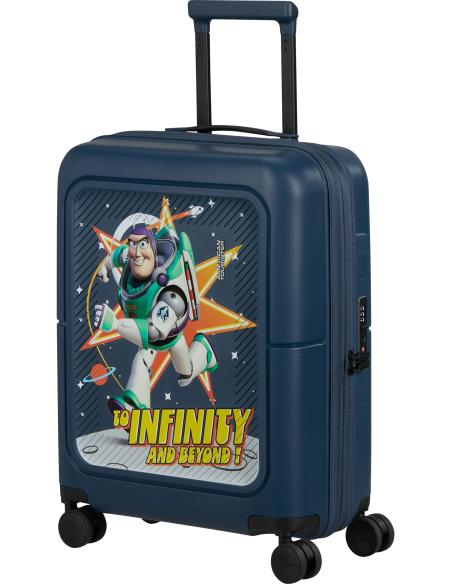 Valise cabine extensible 55 cm American Tourister Dashpop Disney Buzz Lightyear, vue de trois quarts