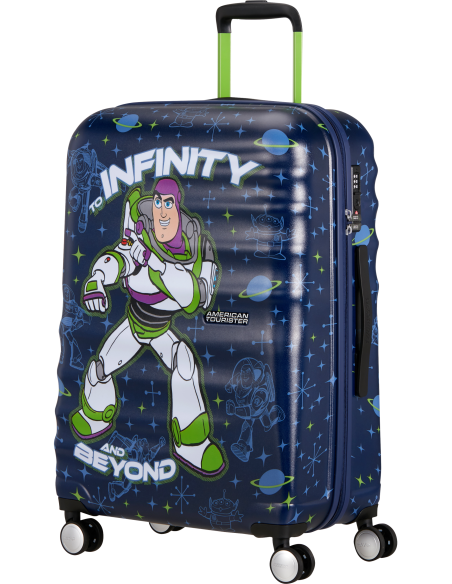 Valise soute 67 cm American Tourister Disney Wavebreaker Buzz Lightyear, vue de trois quarts