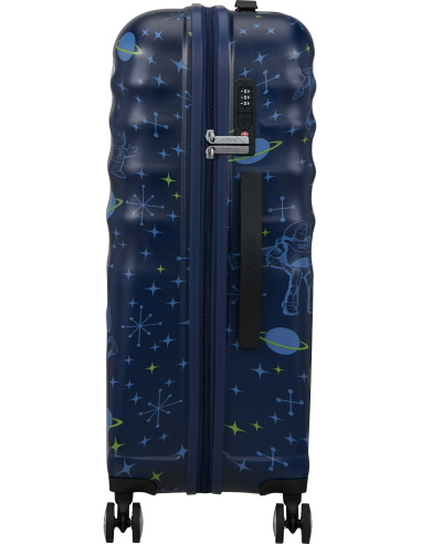 Valise soute 67 cm American Tourister Disney Wavebreaker Buzz Lightyear, vue de profil