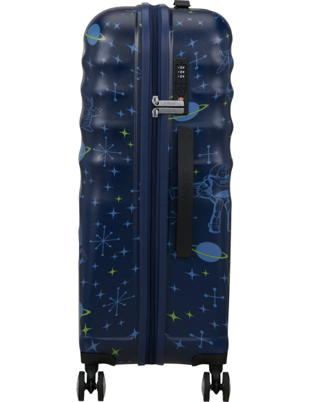 Valise soute 67 cm American Tourister Disney Wavebreaker Buzz Lightyear, vue de profil