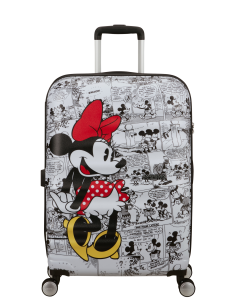 Valise soute 67 cm American Tourister Disney Wavebreaker Minnie Comics White, référence 152581-7484