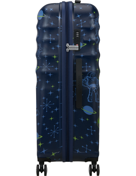 Valise soute 77 cm American Tourister Disney Wavebreaker Buzz Lightyear, vue de profil
