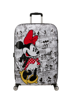 Valise soute 77 cm American Tourister Disney Wavebreaker Minnie Comics White, référence 152584-7484