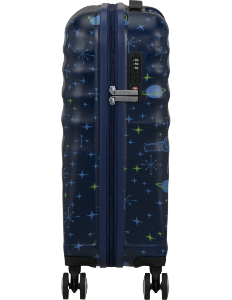 Valise cabine 55 cm American Tourister Disney Wavebreaker Buzz Lightyear, vue de profil