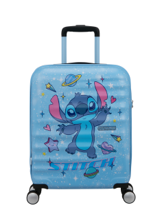Valise cabine 55 cm American Tourister Disney Wavebreaker Stitch Universe, référence 152579-B058
