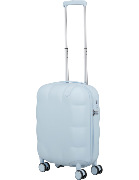 Valise cabine 55 cm American Tourister Dreami Blue Dream, poignée télescopique déployée