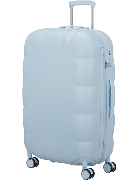 Valise soute extensible 77 cm American Tourister Dreami Blue Dream, vue de trois quarts