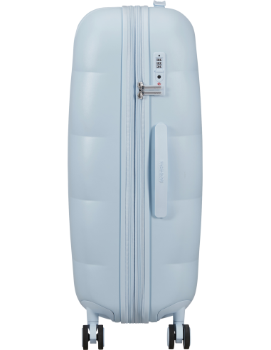 Valise soute extensible 77 cm American Tourister Dreami Blue Dream, vue de profil