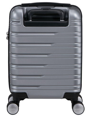 Valise sous-siège 45 cm roues amovibles American Tourister Flashline Sky Silver, vue arrière