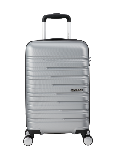 Valise cabine 55 cm largeur 35 cm American Tourister Flashline Sky Silver, référence 153340-6260