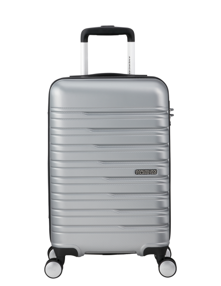 Valise cabine 55 cm largeur 35 cm American Tourister Flashline Sky Silver, référence 153340-6260