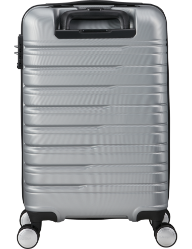 Valise cabine 55 cm largeur 35 cm American Tourister Flashline Sky Silver, vue arrière