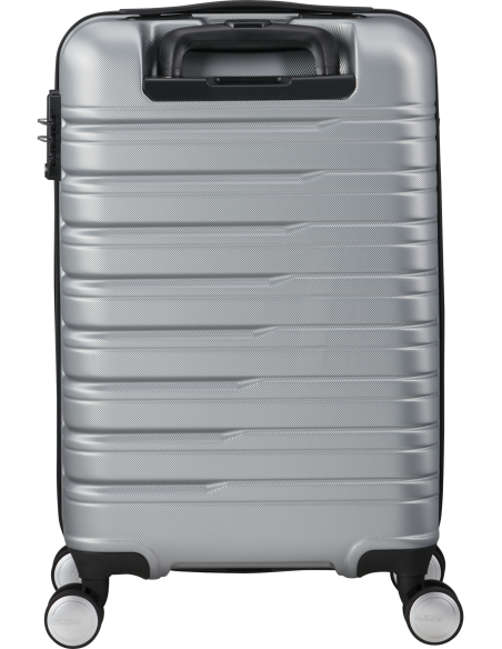 Valise cabine 55 cm largeur 35 cm American Tourister Flashline Sky Silver, vue arrière